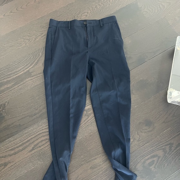 Zara Men's Deep Blue Dress Pants - Picture 1 of 6